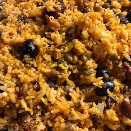 Gandules Rice with Hamhock
